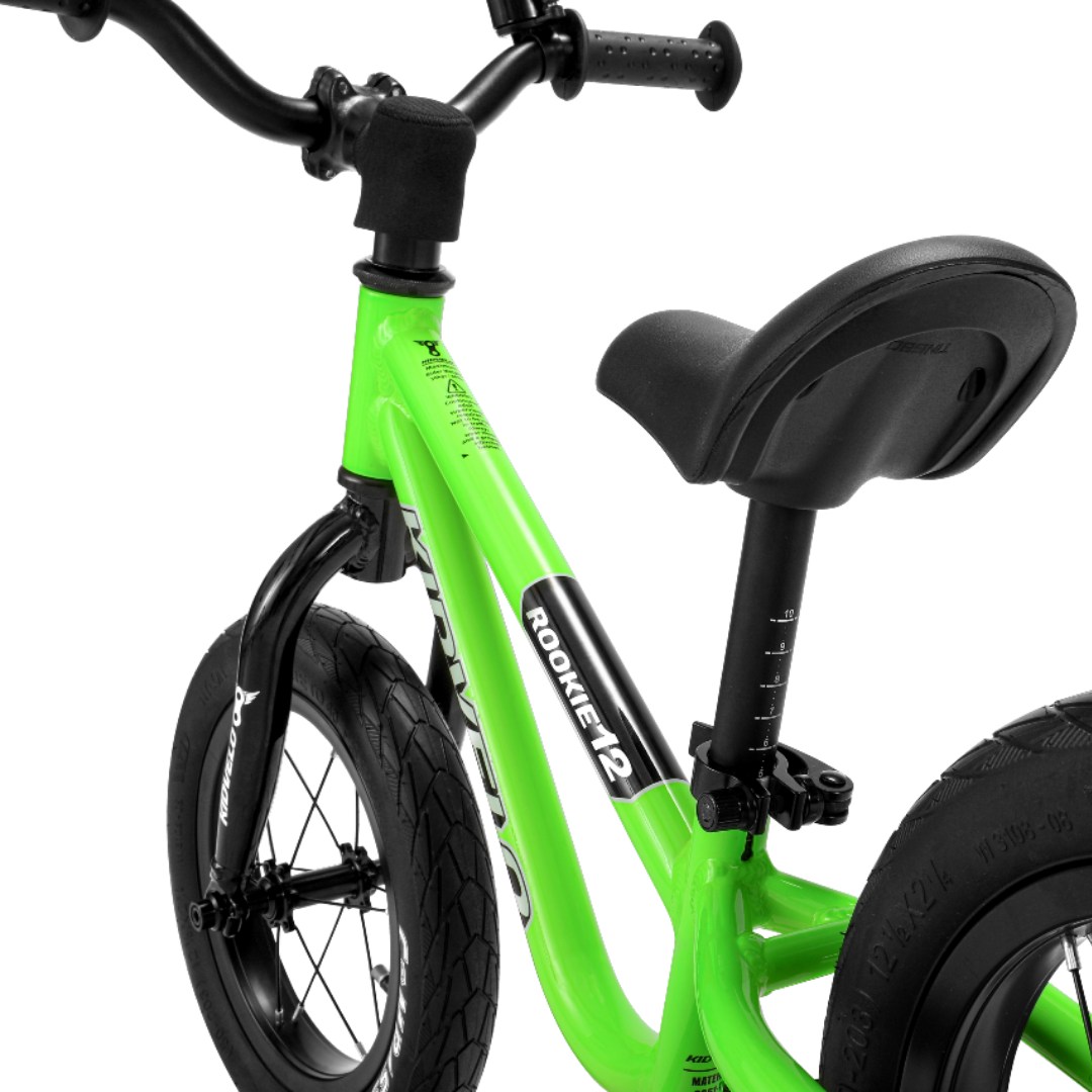 Kidvelo Rookie 12 Balance Bike - Neon 