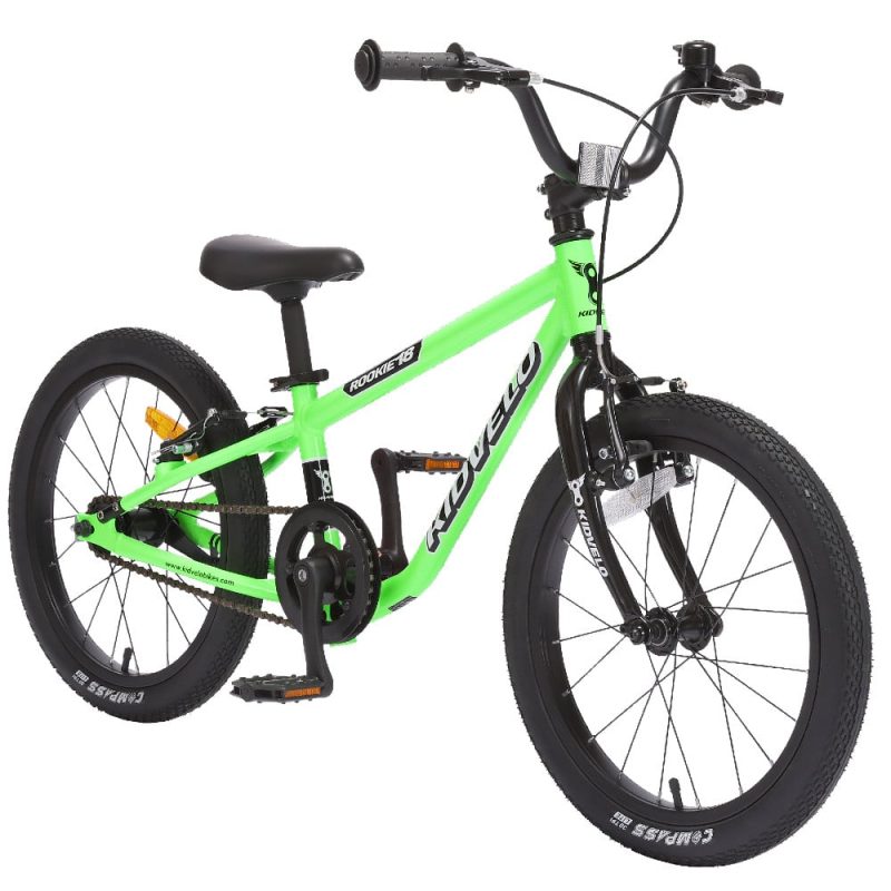 Rookie 18 inch Kids Green Bike - Convertible Balance Bike