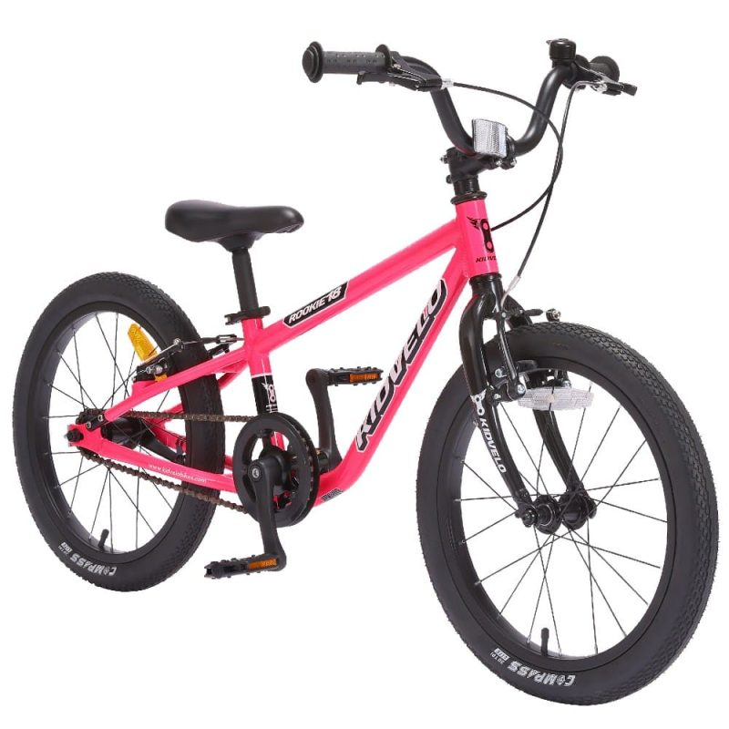Rookie 18 inch Balance Bike with add-on Pedals - Pink