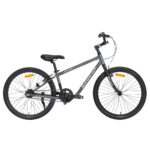 Rookie 24 inch Convertible Bike with add on Pedals - 2-Speed Auto Shift Internal Gear - Galaxy Gray